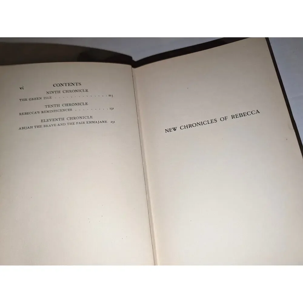 Antique 1907 New Chronicles Of Rebecca Grosset & Dunlap HC Book First Edition